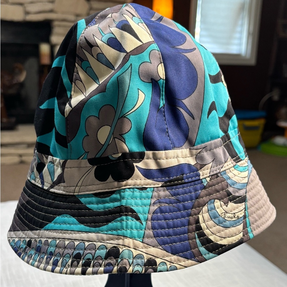 Emilio Pucci Multicolor Patterned Bucket Hat - Picture 2 of 7